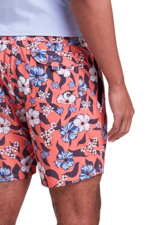Shorts Praia Estampado - Laranja