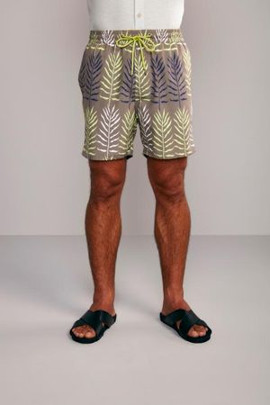 Shorts Praia Estampado - Khaki