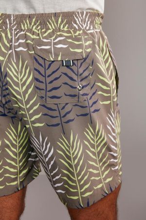 Shorts Praia Estampado - Khaki