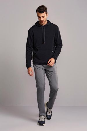Moletom Tecnocomfy  com Capuz Slim Fit - Preto