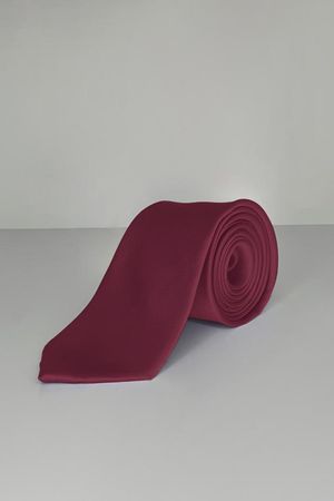 Gravata Social Lisa - Vermelho Marsala