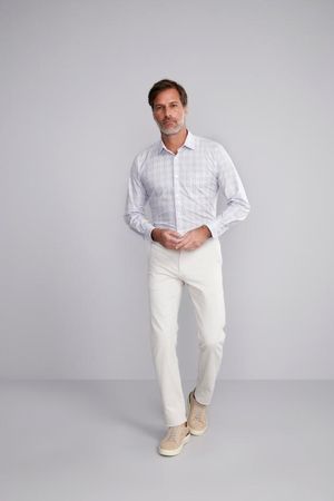 Camisa Manga Longa com Bolso Comfort Fio Tinto - Lilás