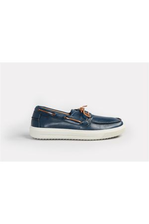 Sapato Dockside Casual Couro - Azul Marinho