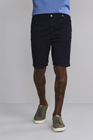 Bermuda Comfort Chino - Azul Marinho