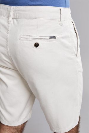 Bermuda Comfort Chino - Bege Areia