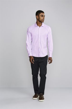 Camisa Slim Fit - Lilás