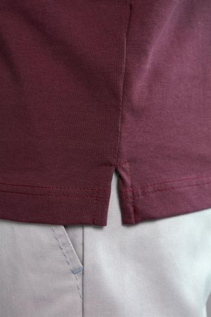 Polo Manga Curta Comfort Premium Malha - Vinho