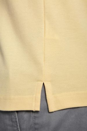 Polo Manga Curta Piquet Básica Slim Fit - Amarelo