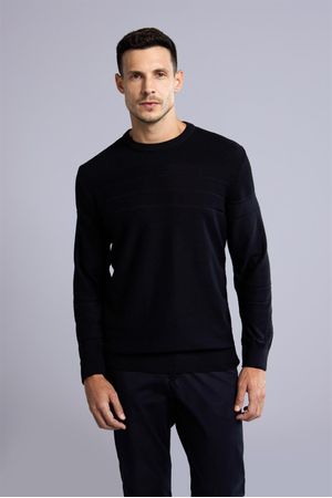 Tricot Gola Careca - Preto