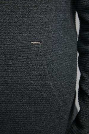 Moletom com Capuz Slim Fit - Preto