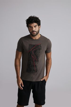 Camiseta Manga Curta Collab Maurício Duarte - Khaki