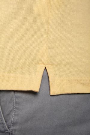 Polo Manga Curta com Bolso Comfort Piquet -  Amarelo