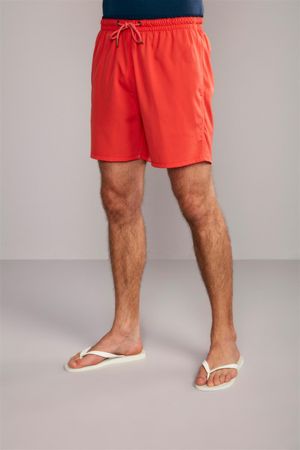 Shorts Praia Liso - Laranja Médio