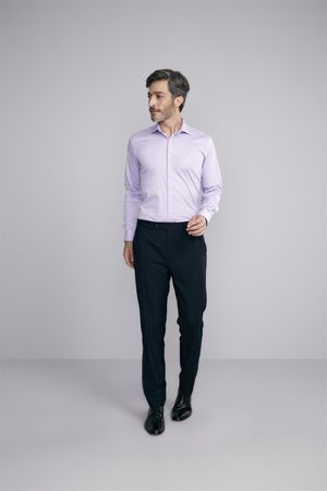 Camisa Slim Fit - Lilás