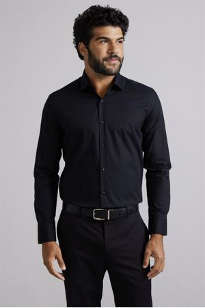 Camisa Social Slim Fit - Preto
