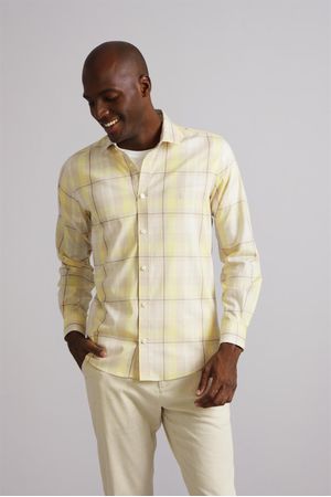 Camisa Slim Fit - Bege