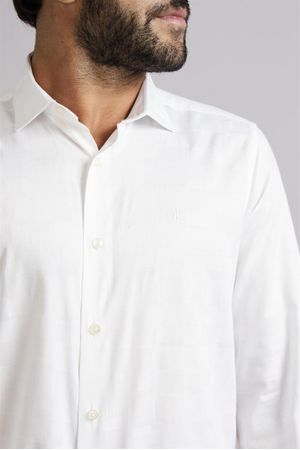 Camisa Comfort Algodão Egípcio - Branco