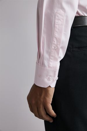 Camisa Social Comfort Wrinkle Free - Rosa Claro
