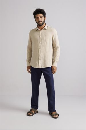 Camisa Comfort Linho - Khaki