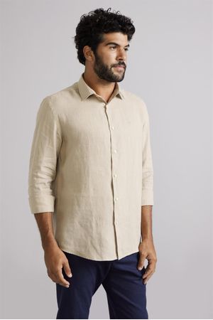 Camisa Comfort Linho - Khaki