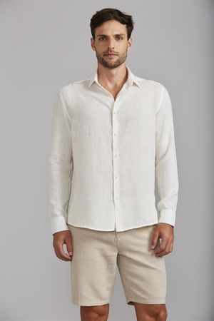 Camisa Comfort Linho - Branco