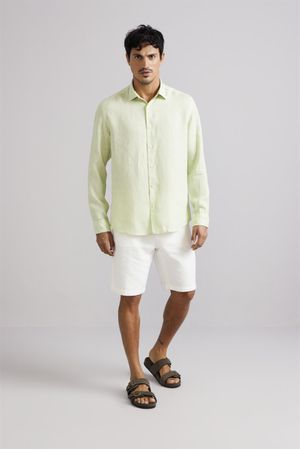 Camisa Comfort Linho - Verde Eco