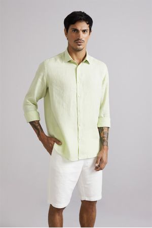 Camisa Comfort Linho - Verde Eco