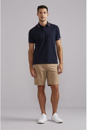 Polo Comfort Malha - Azul Marinho