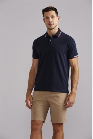 Polo Comfort Malha - Azul Marinho