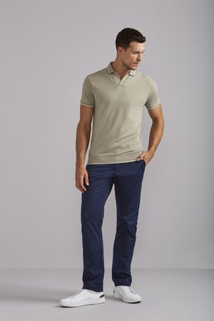 Polo Piquet Premium Slim Fit - Verde Folha