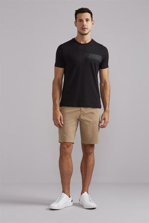 Camiseta Malha Slim Fit - Preto