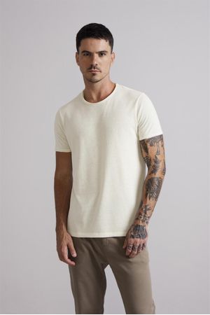 Camiseta Slim Fit - Off White