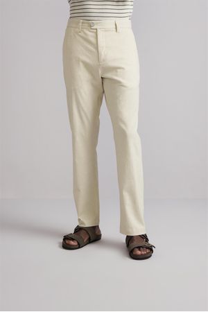 Calça Chino Comfort Viscolinho - Branco