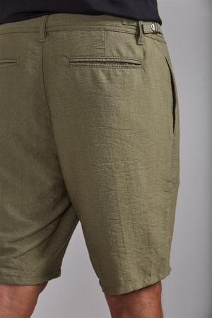 Bermuda Chino Tecnocomfy Slim Fit - Verde Militar