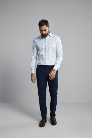Camisa Social Comfort - Azul Bebe
