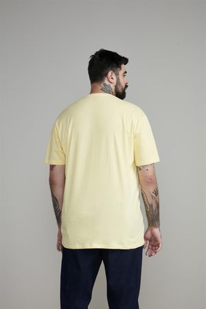 Camiseta Manga Curta Comfort Básica - Amarelo