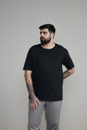 Camiseta Manga Curta Comfort Básica - Preto