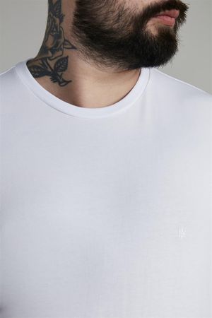 Camiseta Manga Curta Comfort Malha Básica - Branco
