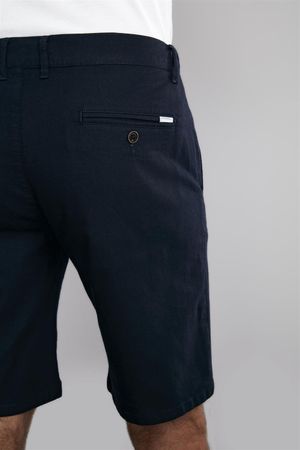 Bermuda Comfort Linen Blend - Azul Marinho