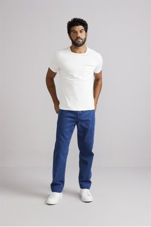 Calça Jeans Regular - Lavagem Média