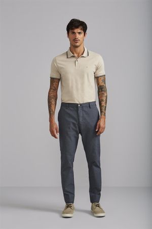 Calça Chino Slim Fit - Azul Marinho