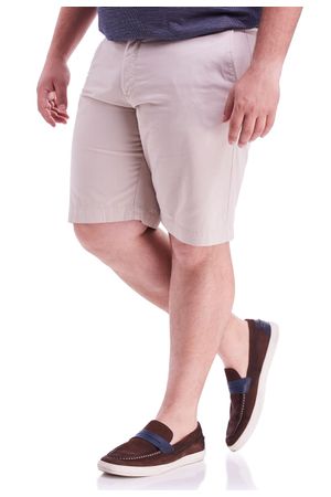 Bermuda Chino Comfort - Bege Areia