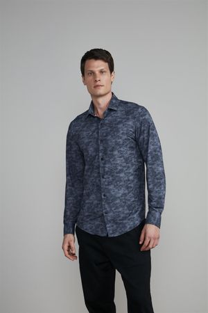 Camisa Tecnocomfy Slim Fit - Preto