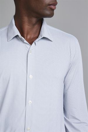Camisa Tecnocomfy Slim Fit - Cinza Claro