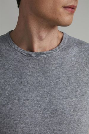 Tricot Gola Careca - Cinzaa