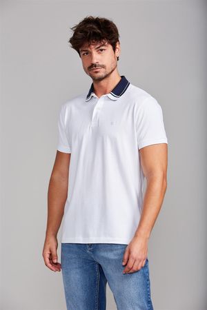 Camisa Polo Malha Slim Fit