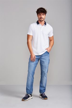 Camisa Polo Malha Slim Fit