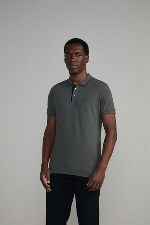 Camisa Polo Piquet Slim Fit - Verde Escuro