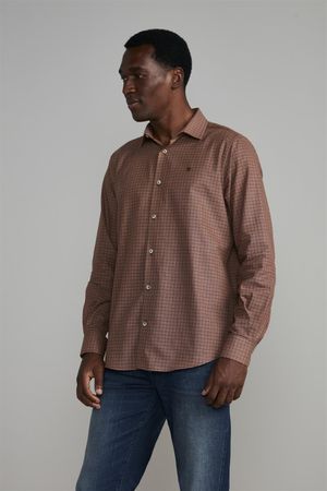Camisa Comfort - Marrom Médio