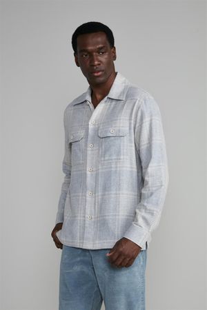 Camisa com Bolso Flanela Comfort - Bege Areia